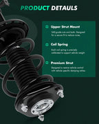 Complete Struts Shocks with Spring Assembly Front Pair for Scion TC (2011–2016)