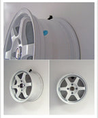 10x Tire Wheel Rim Hub Hook Garage Wall Mount Hanger Black ABS Max 22"