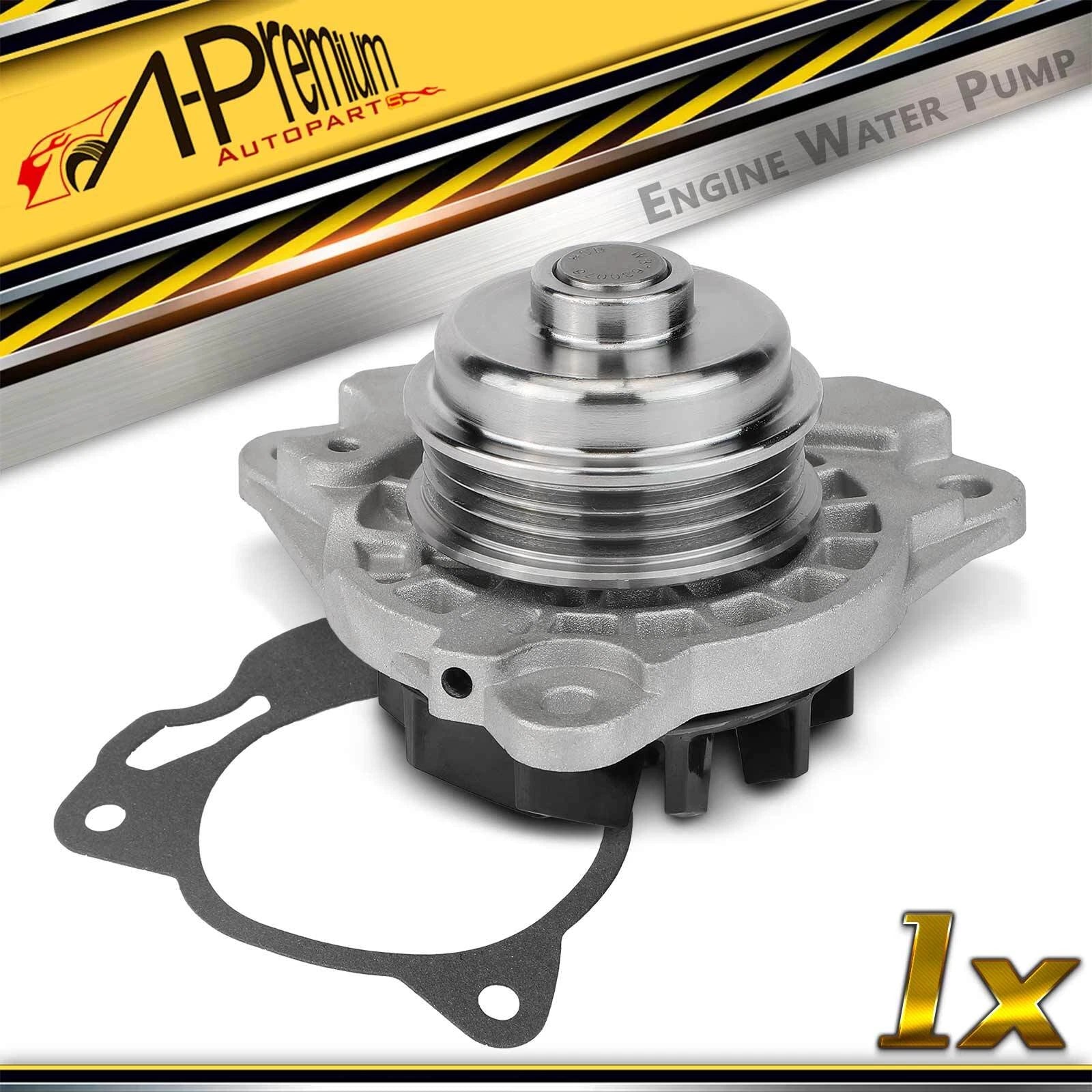 Water Pump with Pulley & Gasket for Ford Escape (2009–2012) Fusion (2010–2012)