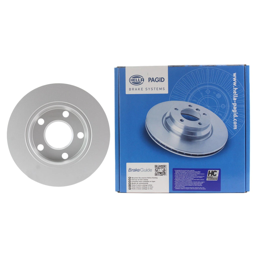 Hella 300mm Rear Solid Disc Brake Rotor for Audi A6 Quattro (2005–2011)