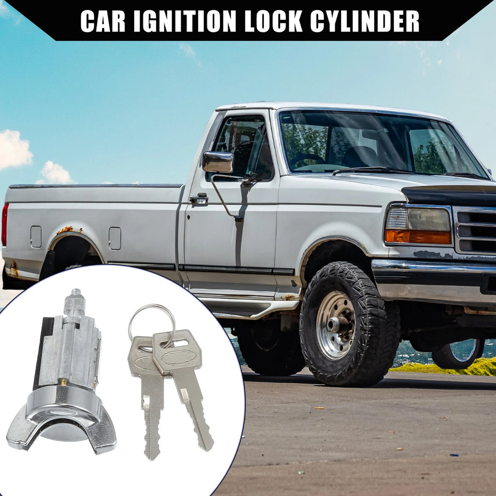 Ignition Switch Lock Cylinder with 2 Keys for Ford B600 F150 F250 E150 (1975–1996)