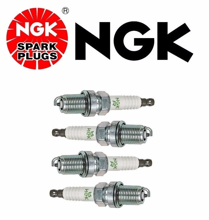 Set of 4 NGK V-Power Spark Plugs BKR6E #6962 for Various Makes Models