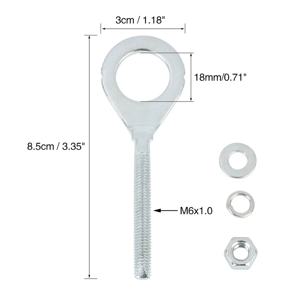 3 x 18mm Chain Axle Adjuster Tensioners for Honda CG125 (2000-2023)