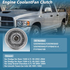 Engine Cooling Fan Clutch for Dodge Ram 1500 4.7L V8 (2002–2004) No. 52029858AA