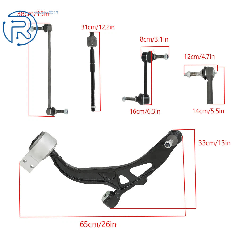Set of 10 Front Lower Suspension Control Arms for Ford Explorer (2011-2019)