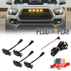 Smoked Lens Amber LED Front Grille Light for Toyota Tacoma (2016–2019)
