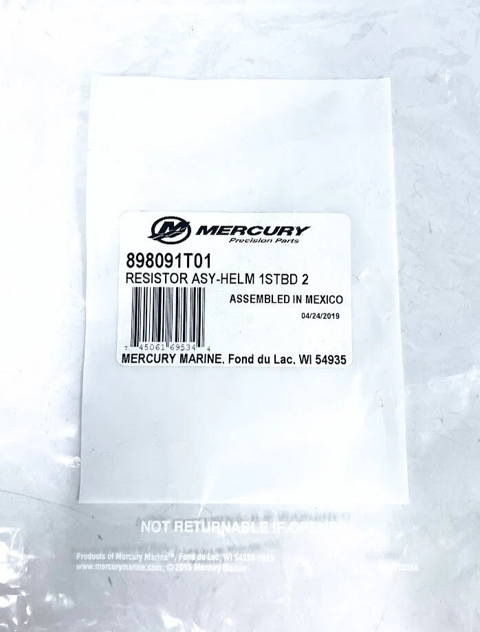 Resistor Assembly for Mercury 898091T01 (OEM)