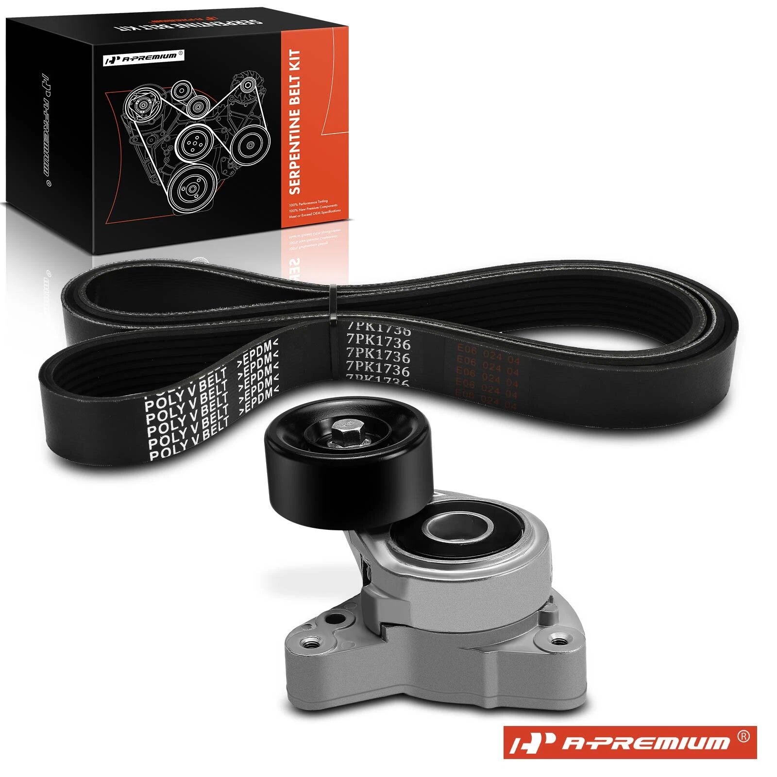 2X Serpentine Belt Drive Component Kit for Honda CR-V (2002–2006)