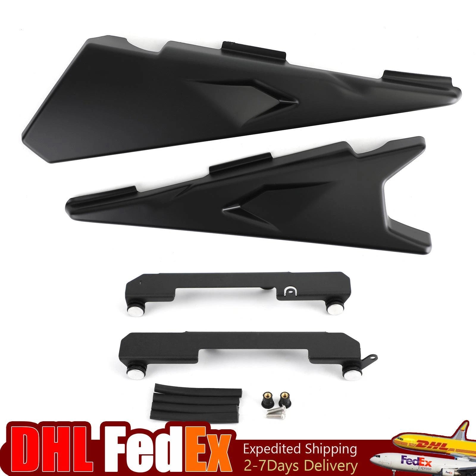Side Infill Mid Panel Fairing Covers for BMW R1200GS/ADV R1250GS/ADV (2013–2023) Black