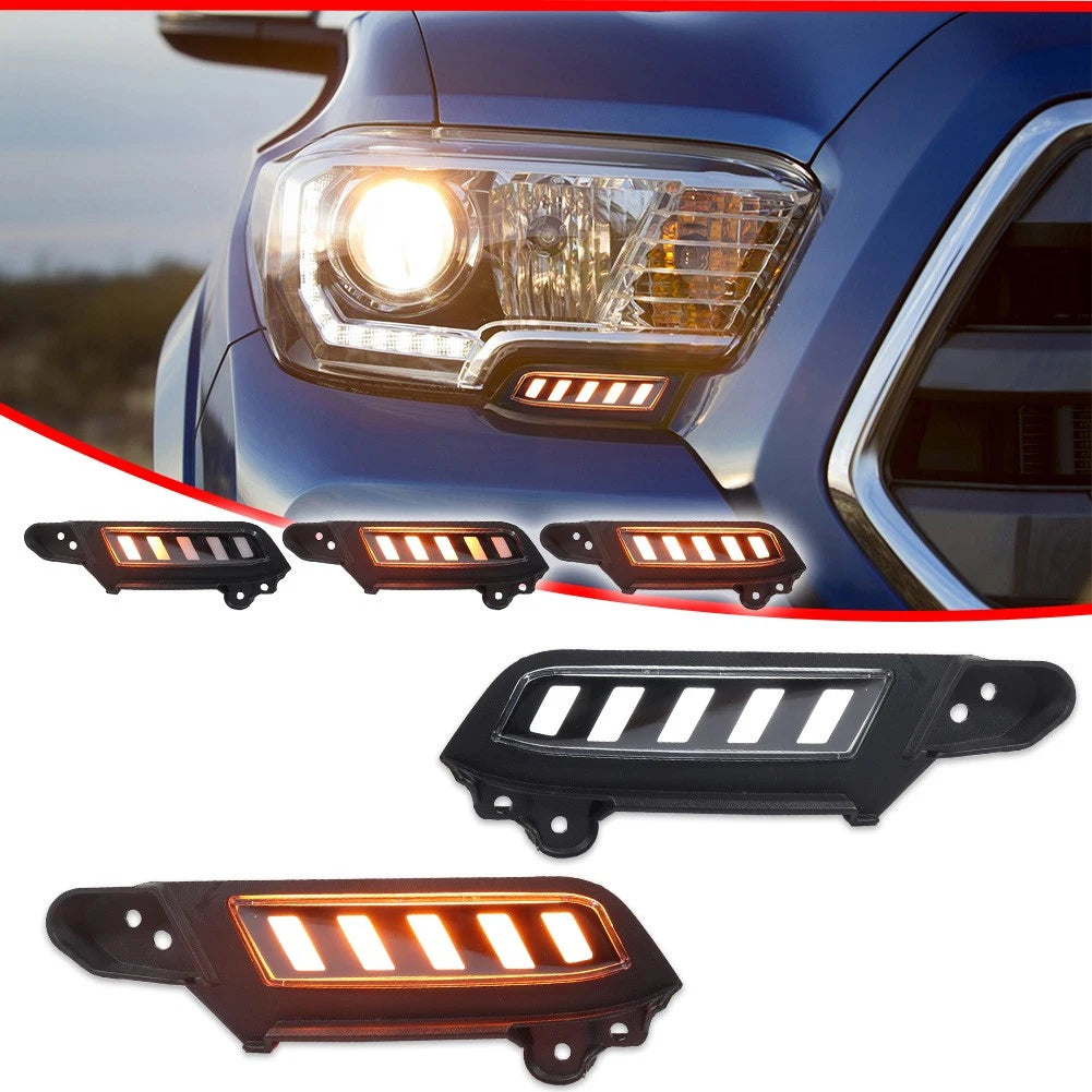 Switchback LED Fog/DRL Kit with Sequential Turn Signal for Toyota Tacoma (2016–2023)