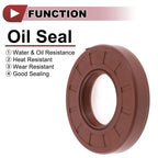 2X Oil Seal Rotary Shaft Seal FKM Rubber 35x70x12mm for Various Models