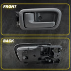 Set of 2 Inside Door Handles for Toyota Tundra (2000–2006) Gray