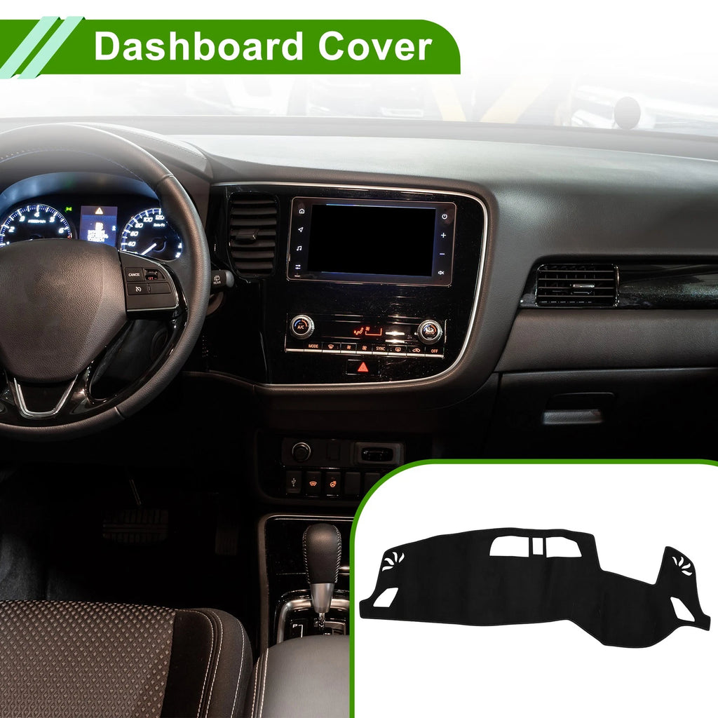 Dashboard Cover Mat for Mitsubishi Outlander 3 PHEV (2013–2021) Black