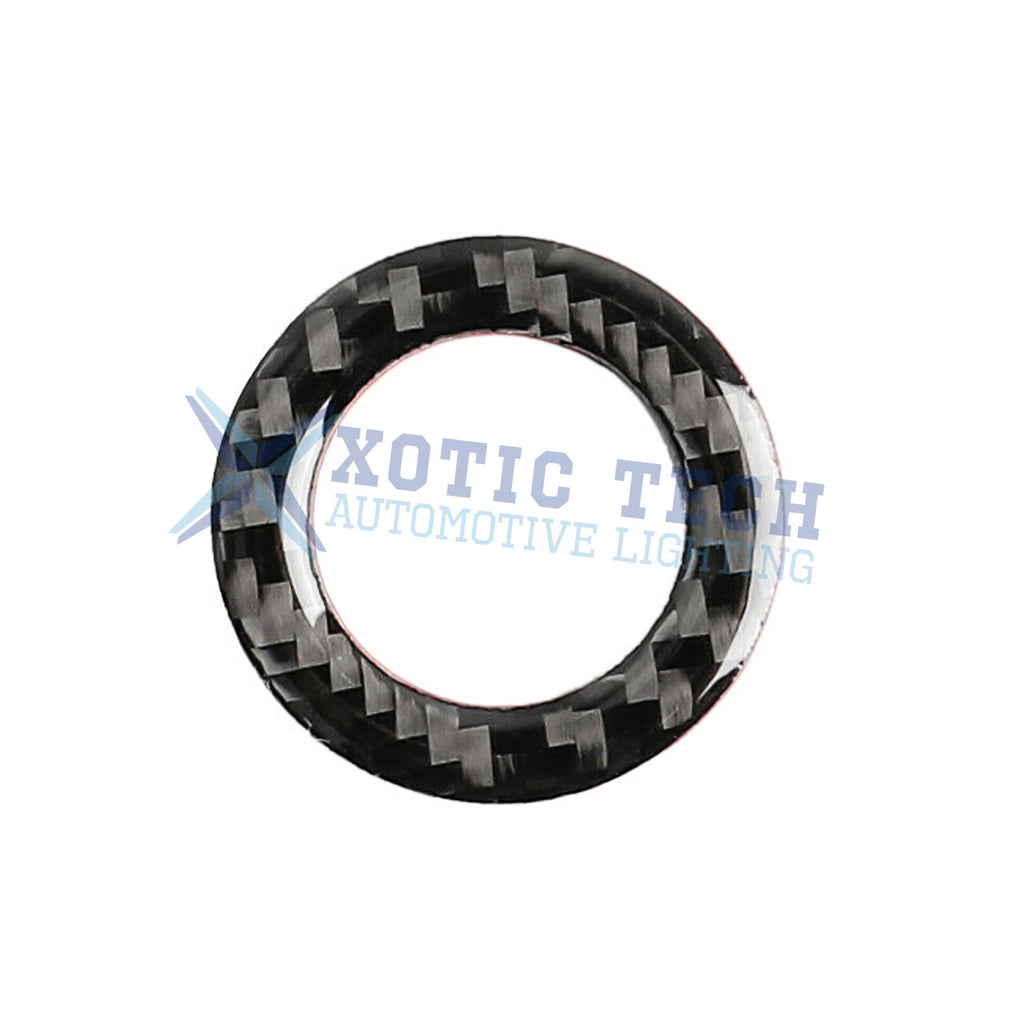 Real Carbon Fiber Engine Start Stop Push Button Ring Trim for Infiniti Q50 (2014-2019)