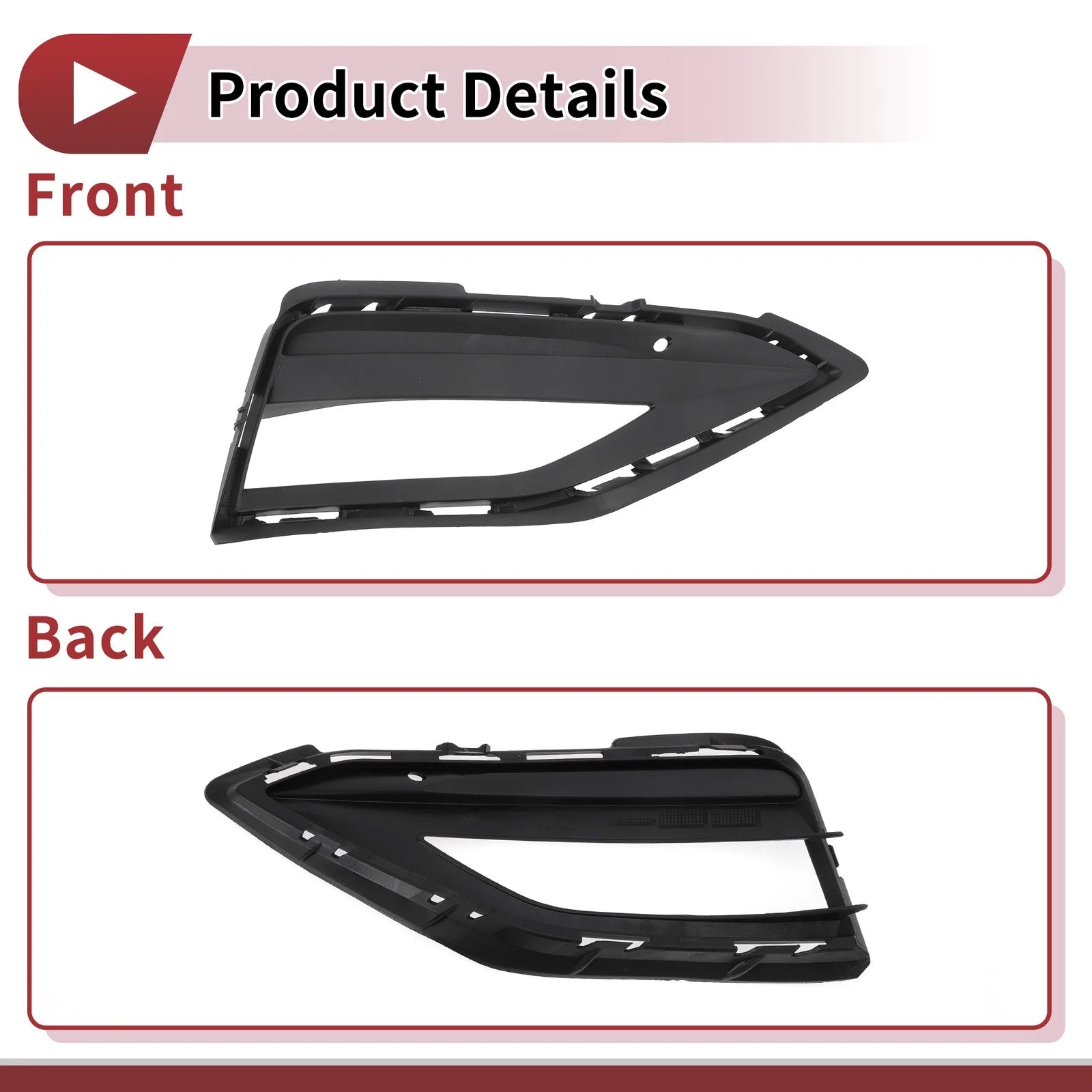 1 Pc Fog Light Grill for Volkswagen Jetta (2019–2020) No. 17A853666A