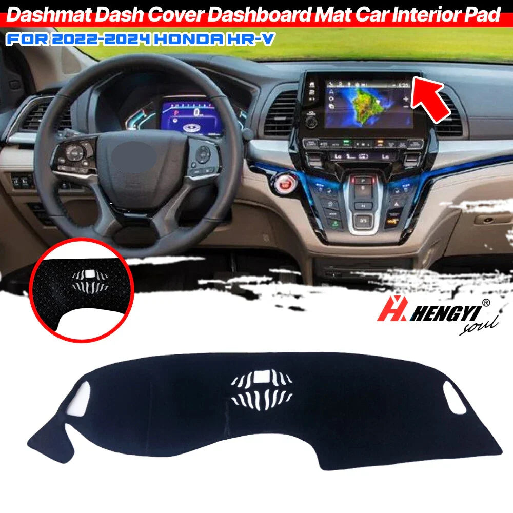 Dash Cover Dash Board Mat Anti-Sun Non-Slip Pad for Honda HR-V (2022–2025)