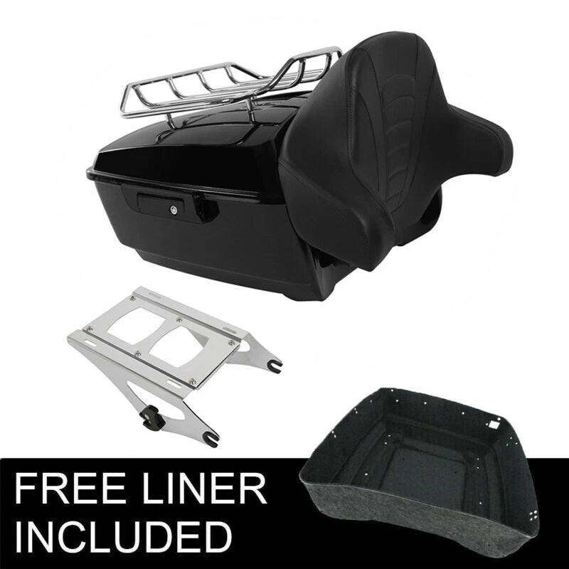 Trunk Backrest Mount Rack for Harley Touring Road Street Glide (2014–2026)
