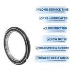 Deep Groove Ball Bearings 120x150x16mm for Scooter Skateboard (6824NR2RS)