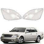 Set of 2 Front Headlight Lens Covers for Lexus LS430 (2004–2006)