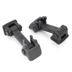 2X Hood Latch Lock Catch Mount Kit Matte Black for Jeep Wrangler JK (2007–2017)