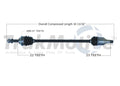 CV Axle Shaft for Chevy Spark (2013) SurTrack GM-8335
