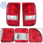 Set of 2 Red Clear Tail Lights for Ford Ranger (2001-2011) Chrome