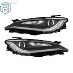 Set of 2 Halogen Headlights Assembly for Chrysler 200 (2016–2017)