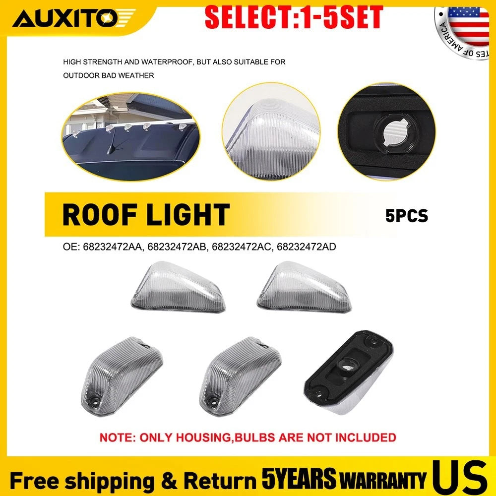 Front Cab Roof Marker Light Housings for RAM Promaster 1500 2500 3500 (2014–2023)