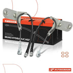 2X Rear Brake Hydraulic Hose for Chevy C5500 Kodiak GMC Topkick (2003â2009)