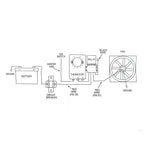 Adjustable Electric Radiator Fan Thermostat Control Relay Wire Kit for Car Truck