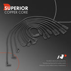 9x Spark Plug Wire Set for Chevy Camaro Pontiac Firebird (1996-1997)