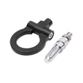 Black Aluminum Alloy Bumper Trailer Ring Eye Towing Hook for BMW E Series (2000–2023)