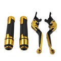 Gold Extendable Brake Clutch Levers Grip Set for Ducati Monster (2009-2015)