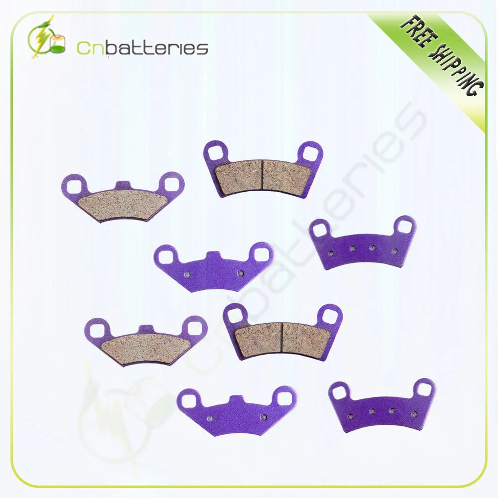 Front and Rear Brake Pads for Polaris RZR 570 LE Trail EPS (2014–2015) Carbon Fiber