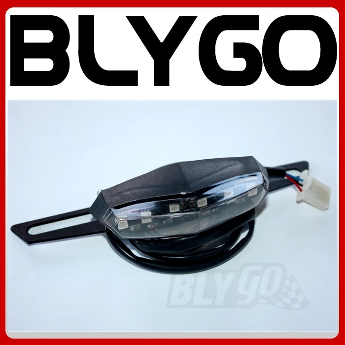 12V LED Brake Tail Light for Dirt Motorcycle Bike (No Plate)