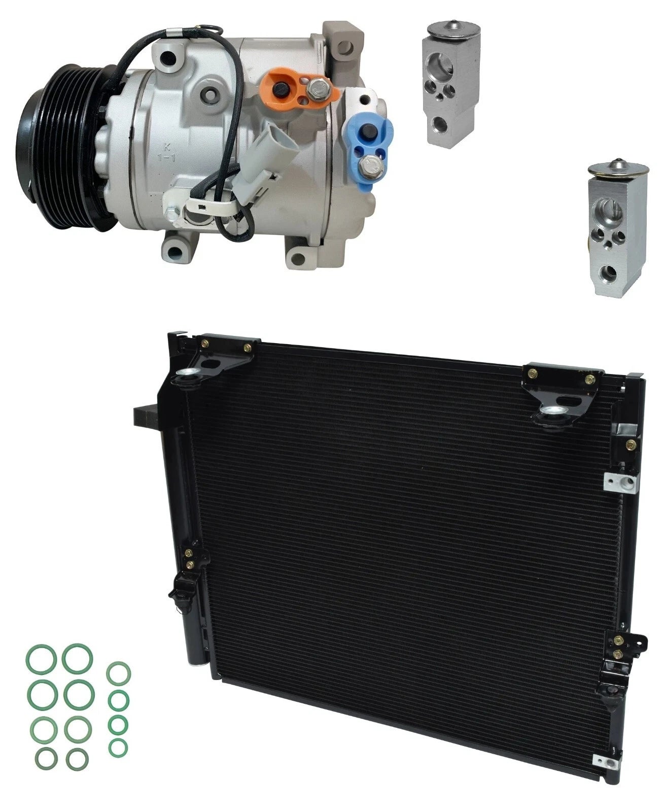AC Compressor Kit With Condenser for Lexus LX570 5.7L (2015–2019)