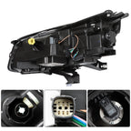 Halogen Projector Headlight for GMC Acadia (2013–2016) Black Right Side