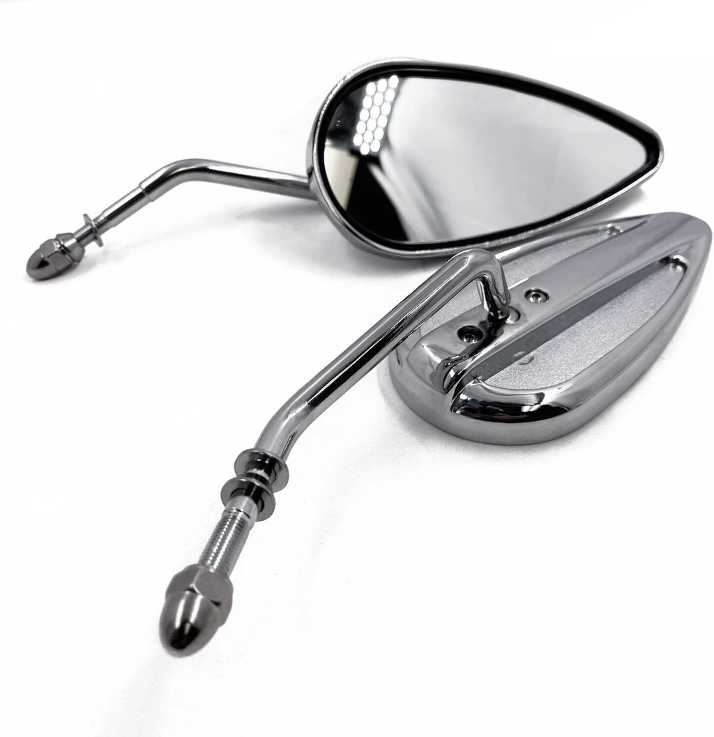Chrome Teardrop Mirror for Harley Sportster FXRS FXRT (1982–2003)