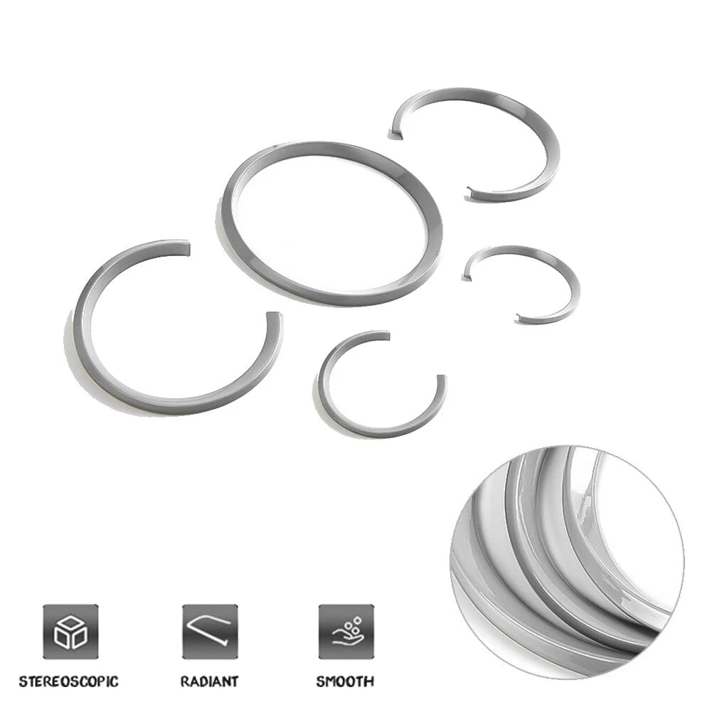 Set of 5 Dashboard Console Trim Rings for Porsche Panamera Cayenne 911