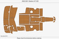 EVA Pad Teak Flooring Mat for Glastron 225 (2020)