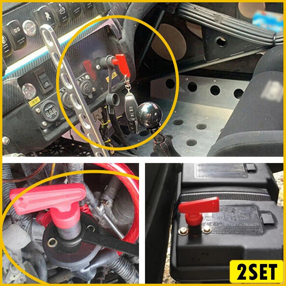 2X Master Disconnect Battery Kill Switch for Cars (AMP 1000A)