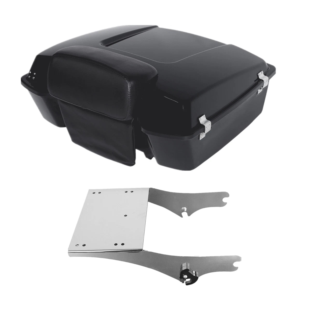 Chopped Trunk Pad & Mount Rack for Harley Touring Road King Glide (1997–2008)