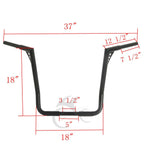 1-1/4" Ape Hanger Handlebars for Harley Dressers Baggers Touring