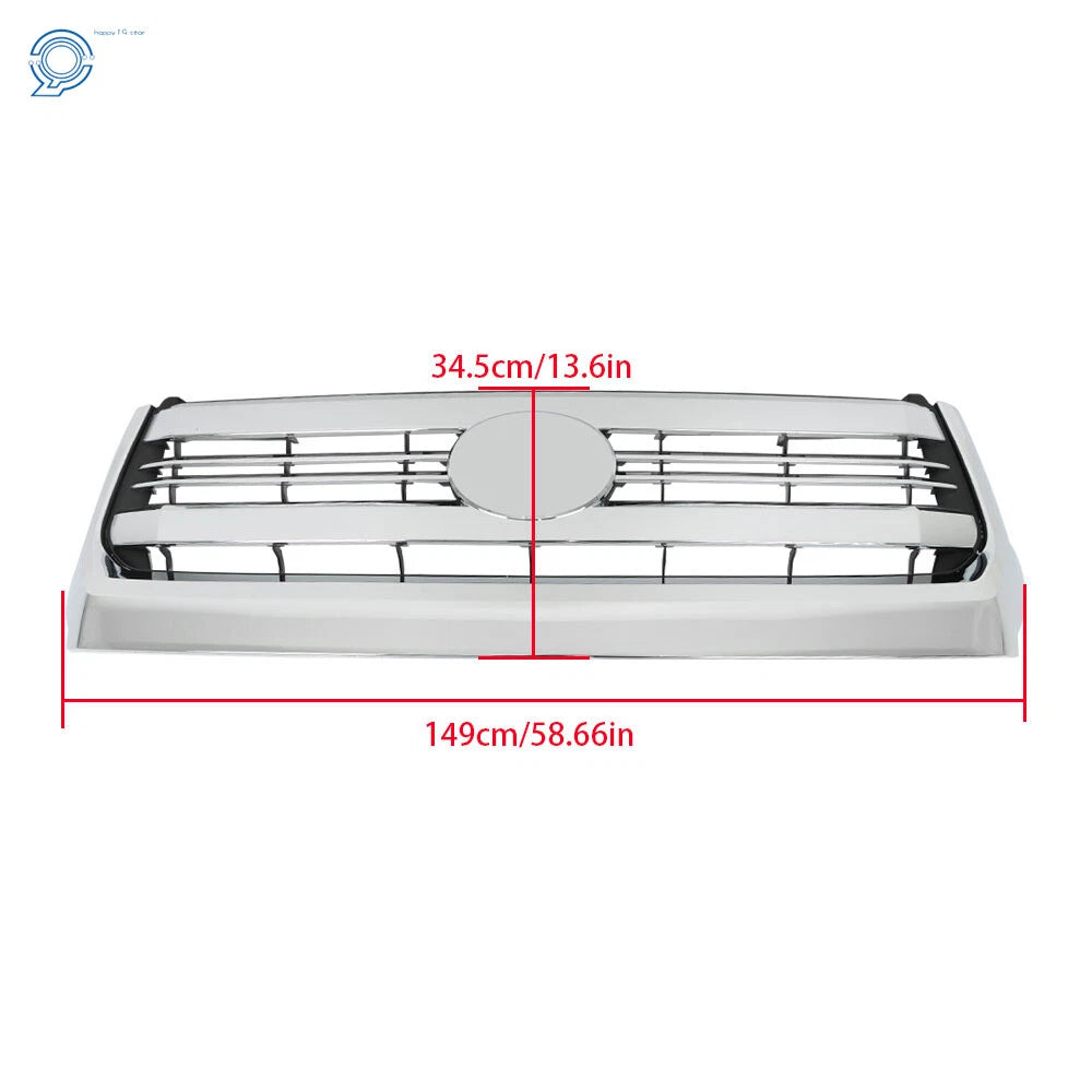 Front Bumper Grille Assembly for Toyota Tundra (2014-2021) Chrome