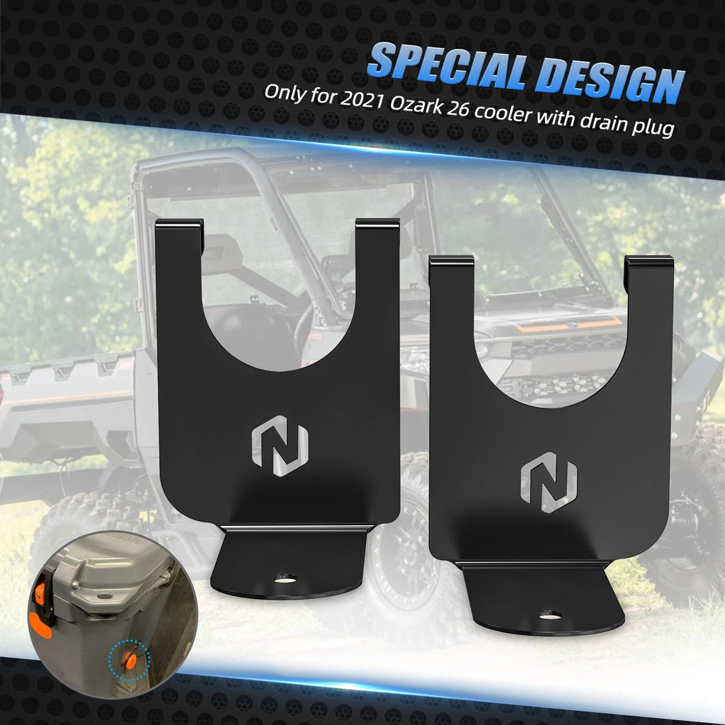 Cooler Brackets for Polaris RZR XP 1000 (2015–2021) - Ozark 26qt Compatible