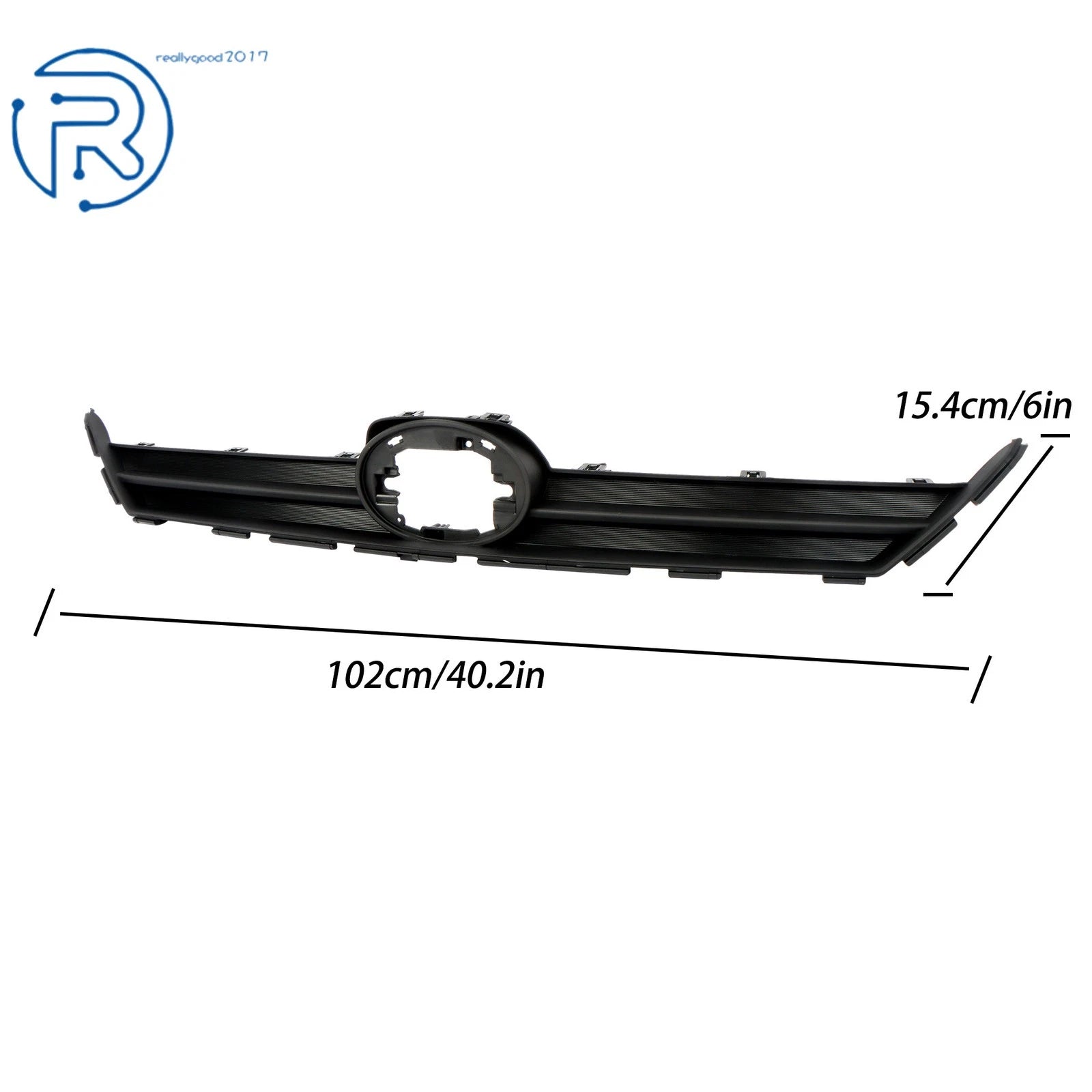 Front Bumper Grille Cover for Grand Highlander (2024) Black Plastic