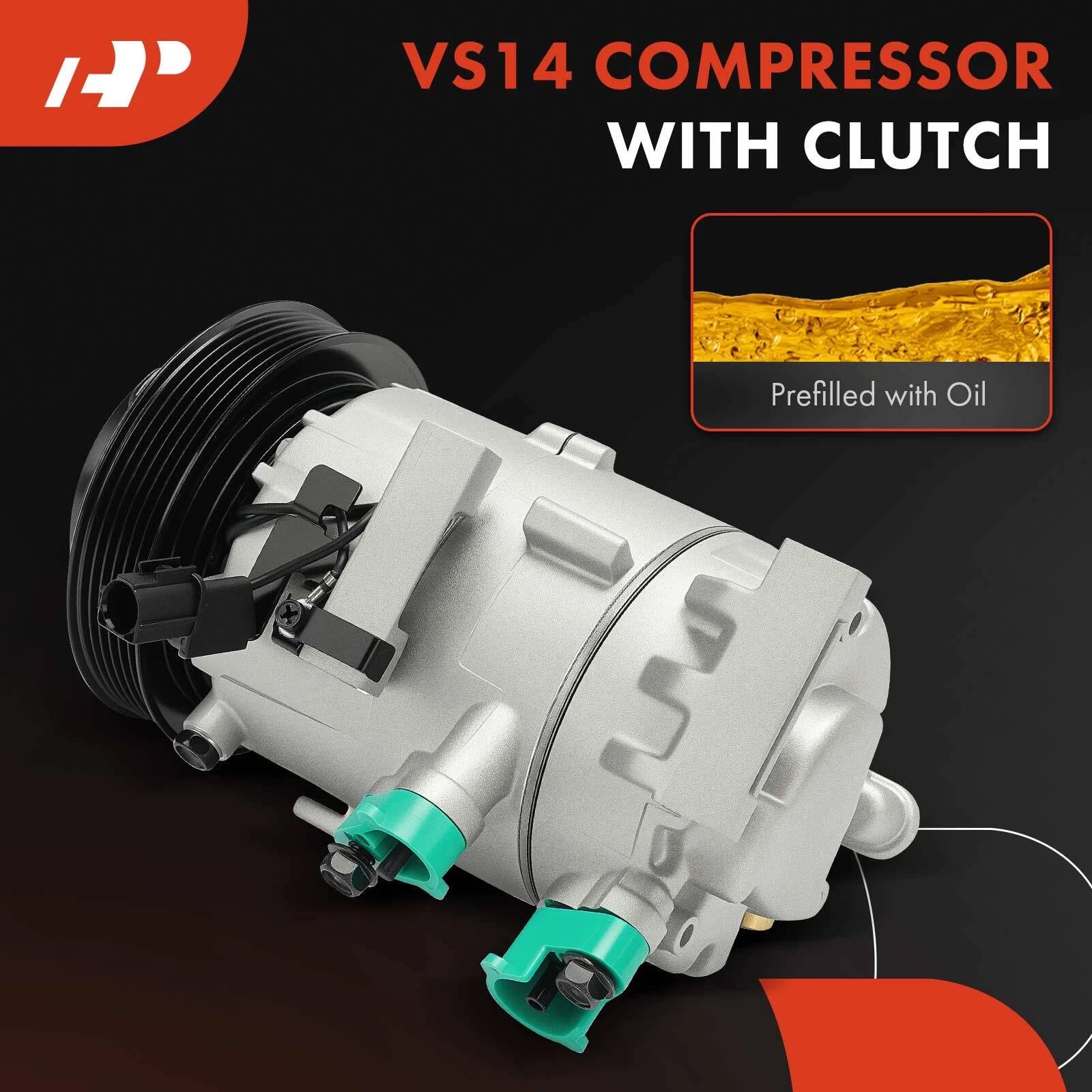 A/C Compressor with Clutch for Kia Forte Koup Forte5 (2014-2016)