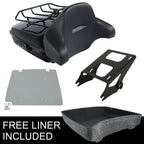 Chopped Trunk Backrest Mount Rack Plate for Harley Touring Street Glide (2014–2023)