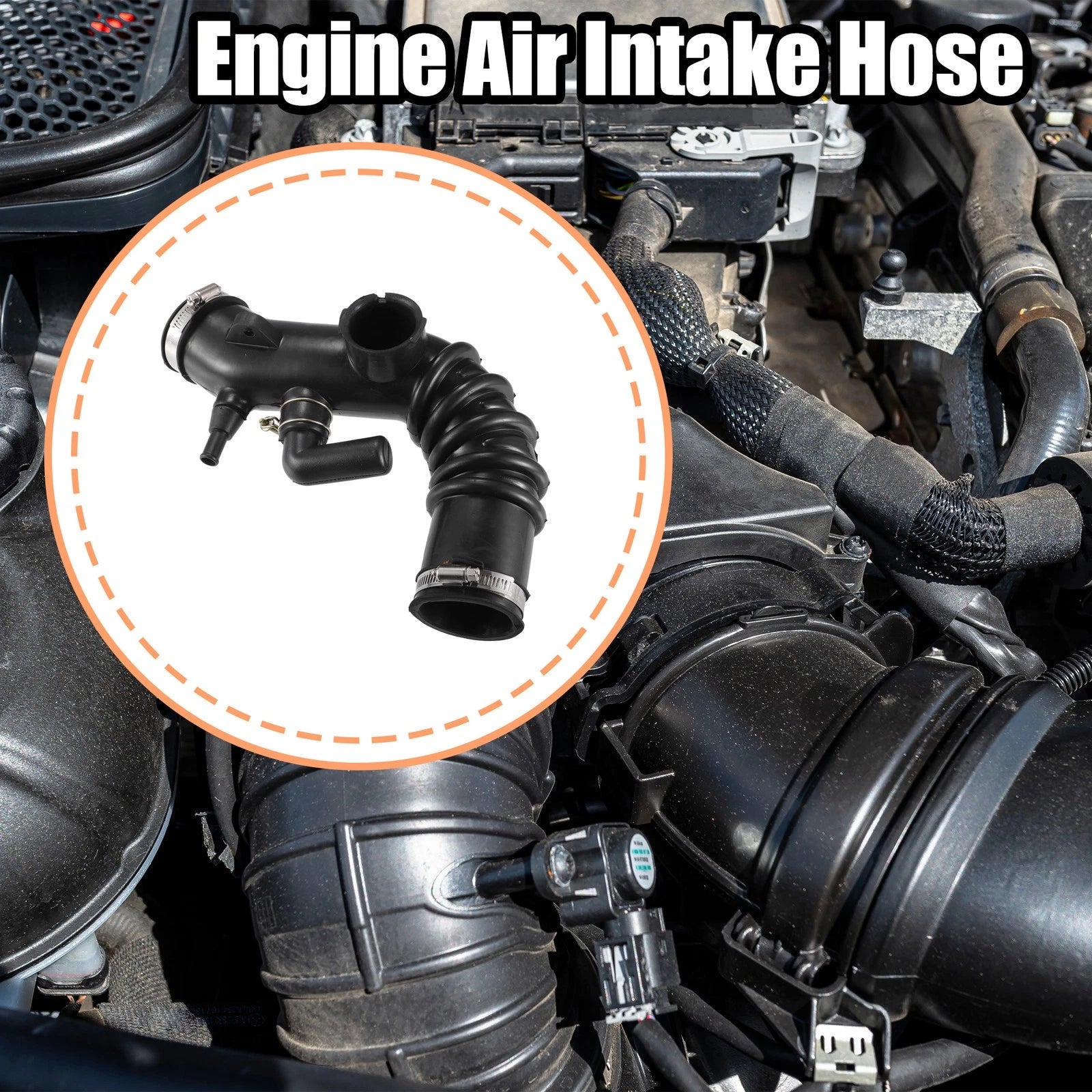 Air Intake Hose for Toyota Camry (1997–1999) No. 1788103121 Black
