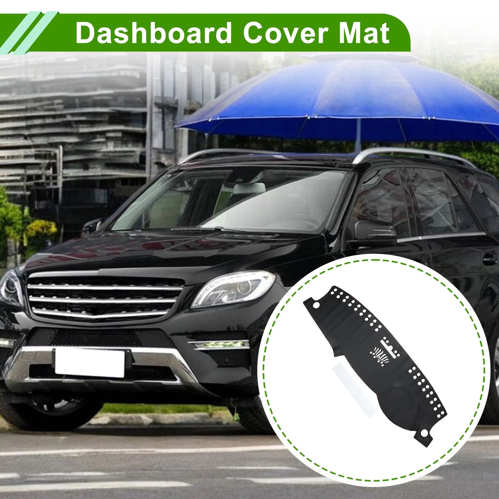 Dashboard Cover for Mercedes-Benz ML-Class (2014) Black Red